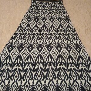 Bestow Women's S Navy Native Print Maxi